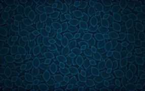 Фон из синих листьев