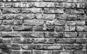 Черно белое фото кирпичной кладки