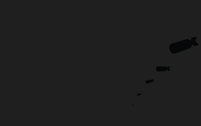 Черные бомбы, темно серый фон