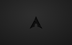 Черный символ на сером фоне