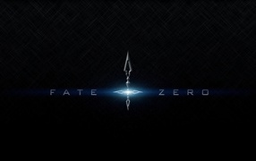 Голубые буквы, аниме Fate-Zero