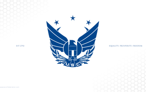 Голубой логотип Объединенной Космической Федерации