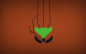 Коричневый фон, игра Metroid