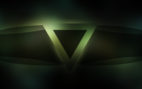 Темный зеленый треугольник