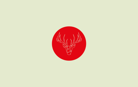 Олень на флаге Японии