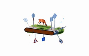 Олень на беговой дорожке