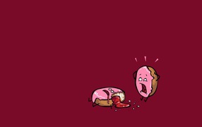 Пончик в ужасе