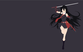 Серый фон, аниме Akame ga Kill