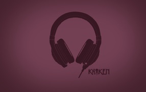 Наушники Райзер, розовый фон