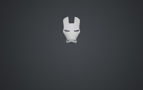 Маска Железного человека, черный фон