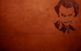 Джокер, красный фон, надпись