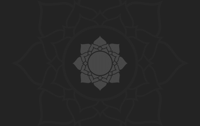 Цветок лотоса, темно серый фон