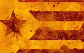 Вариант флага Каталонии