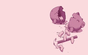 Копилка с поросятами