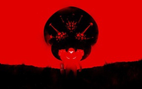Красный фон, игра Metroid