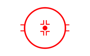 Красная мишень на белом фоне