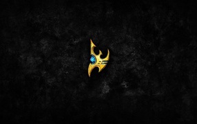 Символ из Starcraft II, черный фон