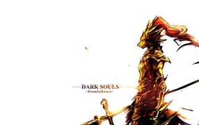 Игра Dark Souls, белый фон