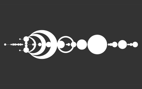 Геометрический орнамент, серый фон