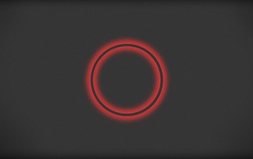 Красный круг на сером фоне