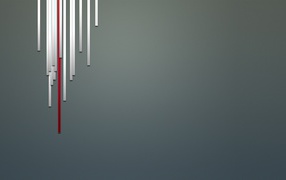 Вертикальные линии опускаются вниз, серый фон