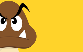 Желтый фон, игра Super Mario Bros