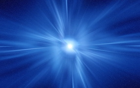 Синий фон с лучами