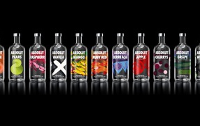 Ассортимент вкусов водки Absolut