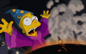 Барт Симпсон занимается колдовством