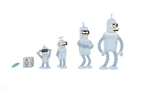 Bender from Futurama matures