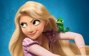 Блондинка принцесса из мультфильма Диснея