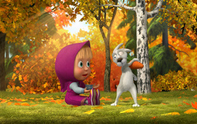 Маша и зайчик, мультфильм Маша и медведь