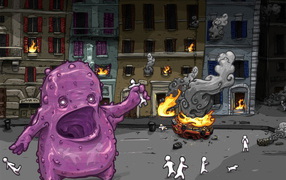 Розовый монстр