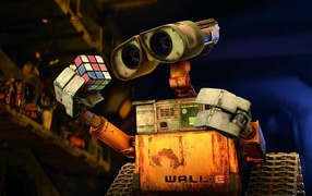 Кубик Рубика в руке WALL·E