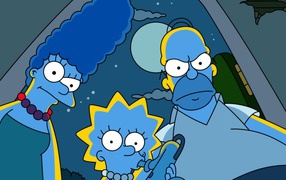 The Simpsons blue