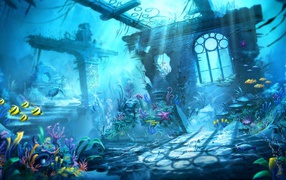 Подводный мир в мультфильме