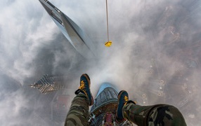 На вершине Шанхайской башни