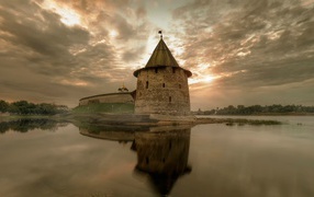 Castle in Pskov Russia