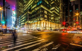 Перекресток в Нью-Йорке