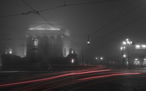 Туманный город Турин, Италия