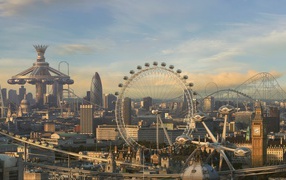 Футуристический парк развлечений в Лондоне