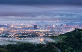 Туманный Тайбей на Тайване