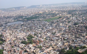 Панорама города в Индии