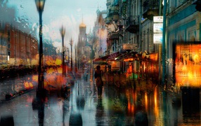 Дождь в Санкт Петербурге