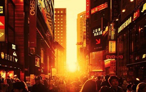 Лучи заката в Сеуле