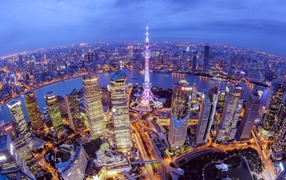 Shanghai city in China