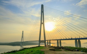 Мост через бухту Золотой Рог, Владивосток