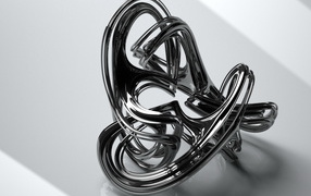 Абстрактная металлическая фигура