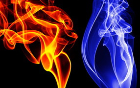 Синие и красные флюиды