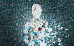 Человек из стикеров